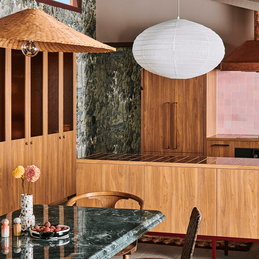 ELLIPSE LINEN LIGHT SHADE 60CM - DYKE & DEAN