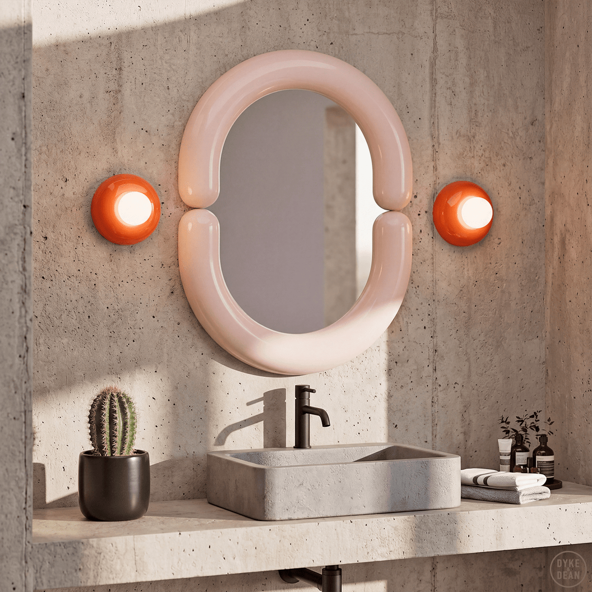 FERROLUCE BUMBUM CERAMIC DISC SCONCE WALL LIGHT - DYKE & DEAN