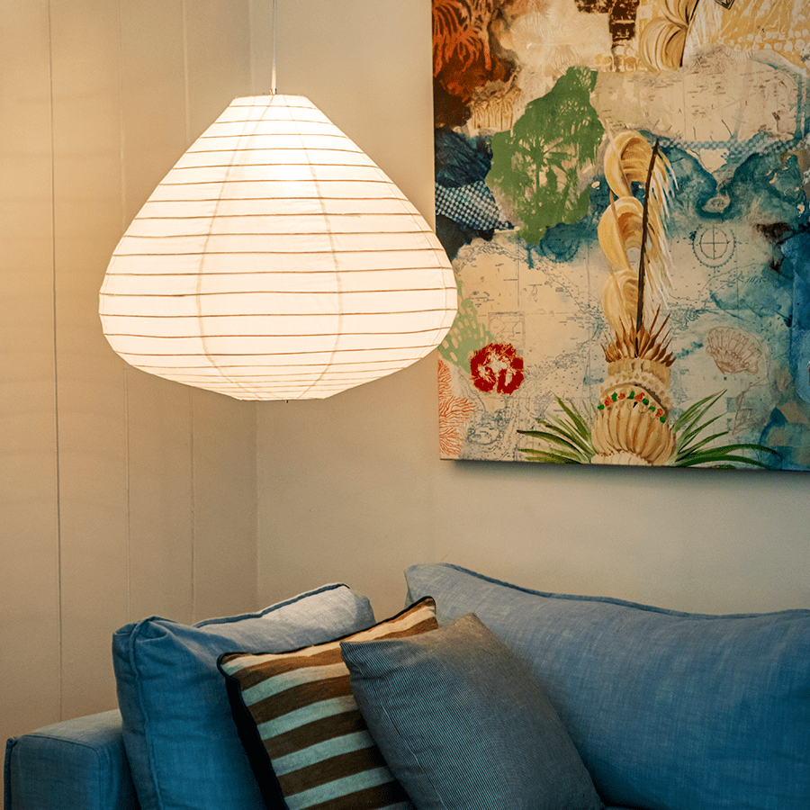 FIG NATURAL LINEN LIGHT SHADE 65CM - DYKE & DEAN