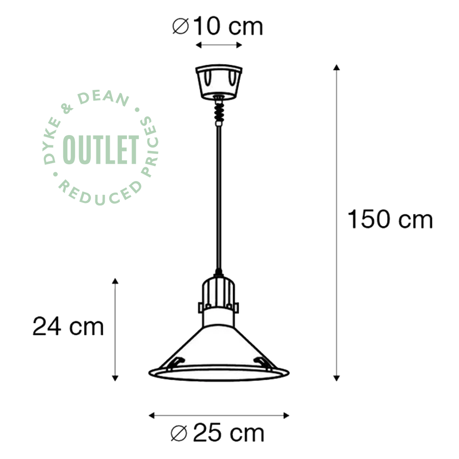 FIRSTLIGHT WATERPROOF OUTDOOR PENDANT WHITE OUTLET - DYKE & DEAN