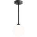 FIXED ROD STICK GLOBE CEILING LIGHT BLACK - DYKE & DEAN