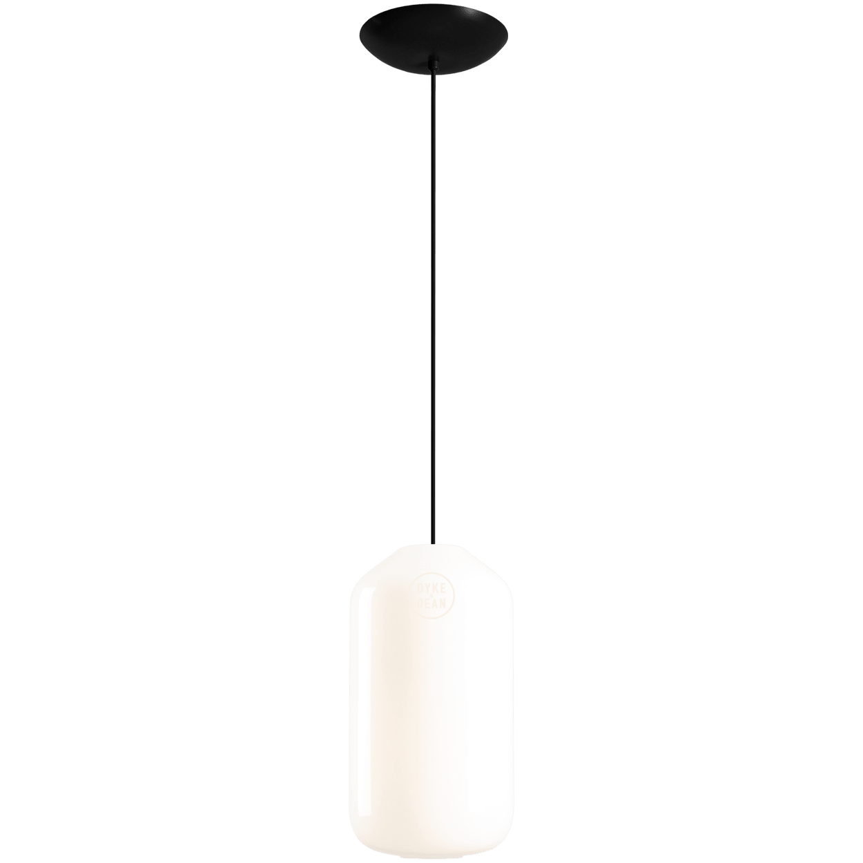 FLASK BLACK GLASS PENDANT LIGHT LARGE - DYKE & DEAN