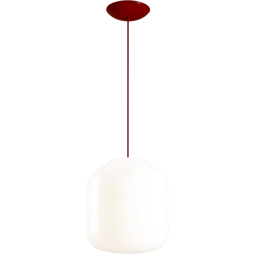 FLASK CHERRY RED GLASS PENDANT LIGHT MEDIUM - DYKE & DEAN