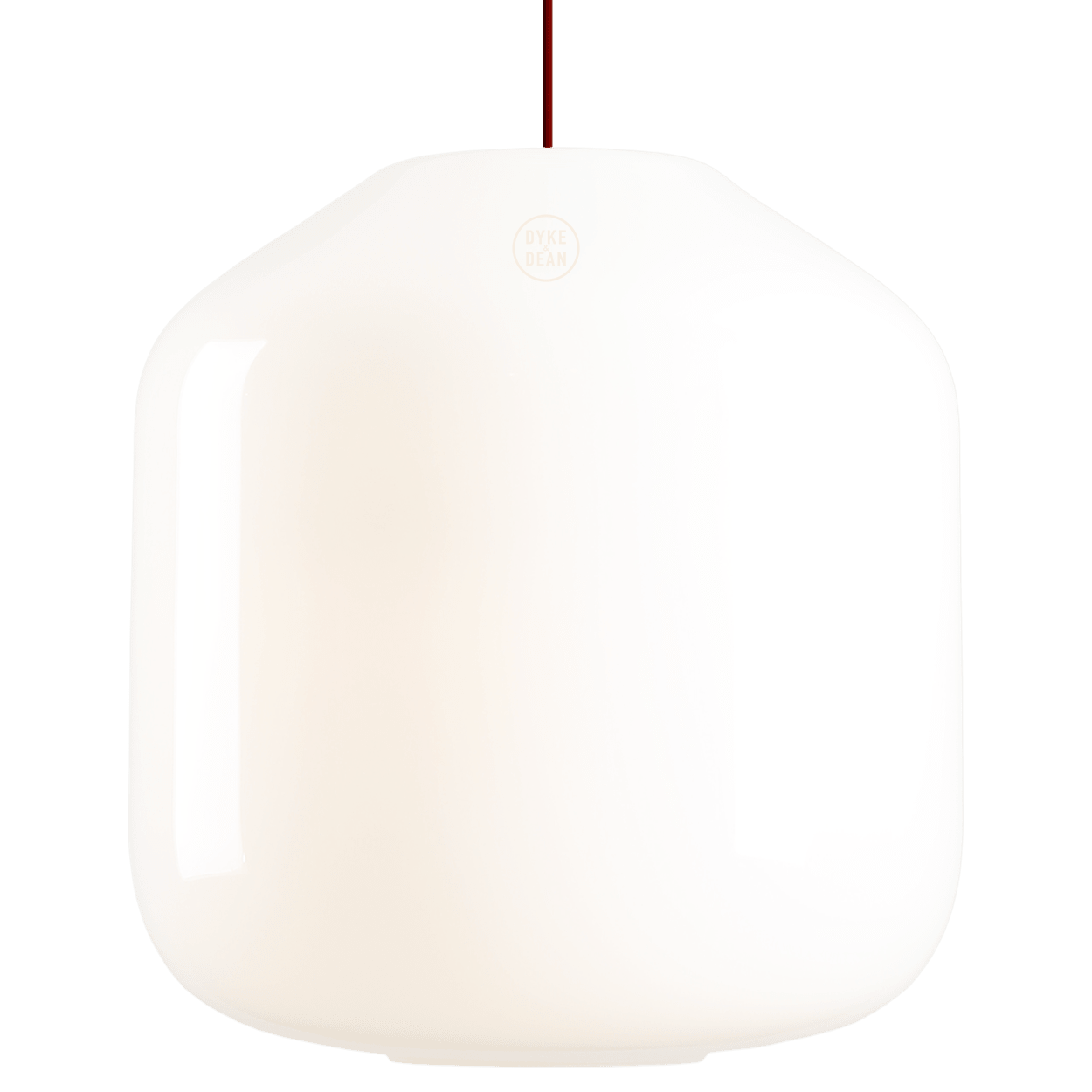 FLASK CHERRY RED GLASS PENDANT LIGHT XL - DYKE & DEAN