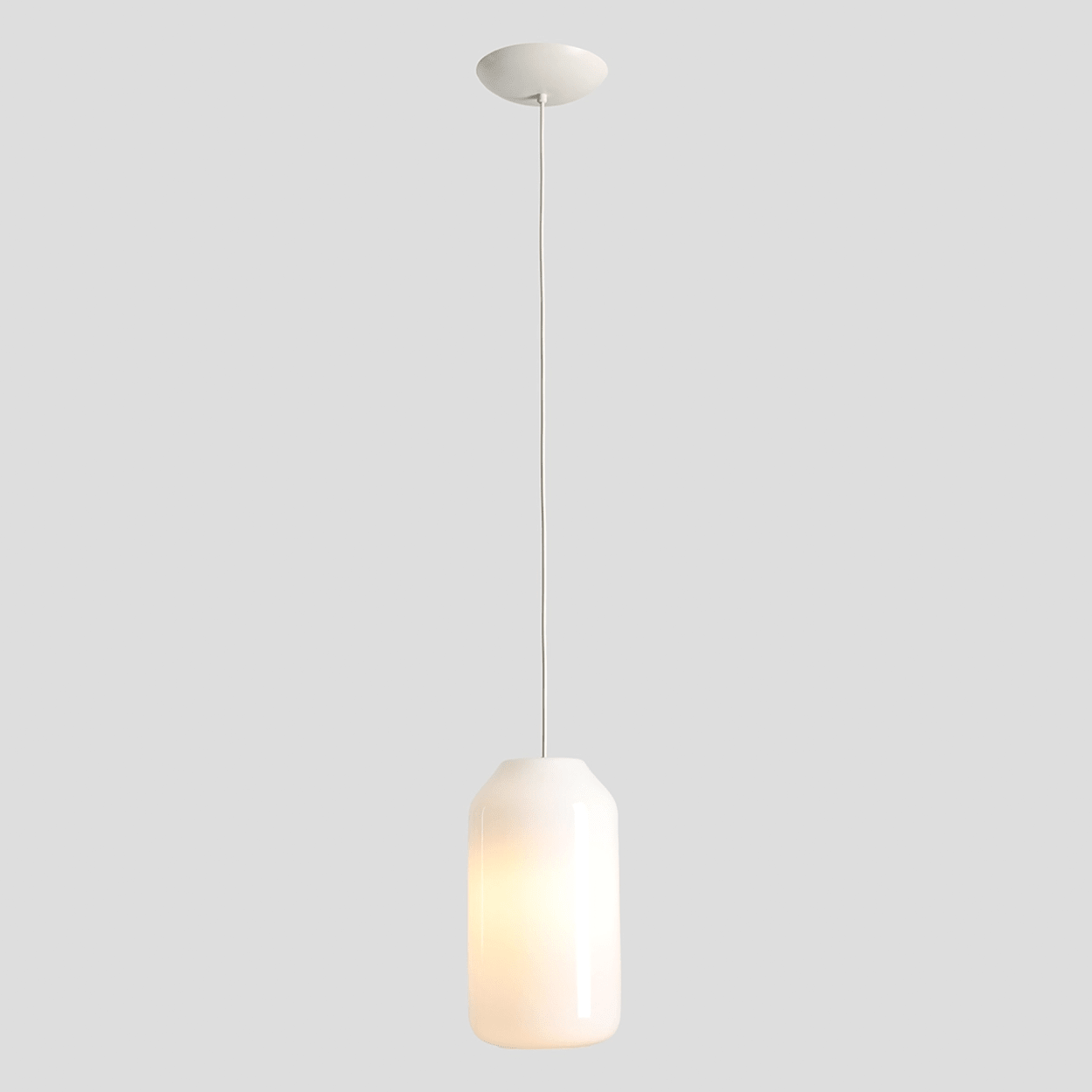 FLASK COTTON WHITE GLASS PENDANT LIGHT LARGE - DYKE & DEAN