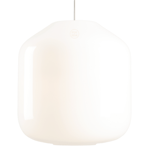 FLASK COTTON WHITE GLASS PENDANT LIGHT XL - DYKE & DEAN