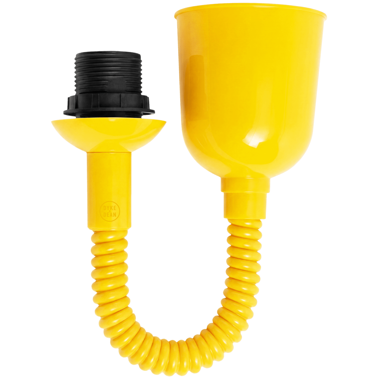 FLAT RED ENAMEL RETRACTABLE CORD LIGHT - DYKE & DEAN
