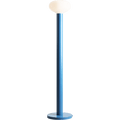 FLO OPAL GLASS ORB FLOOR LIGHT BLUE - DYKE & DEAN