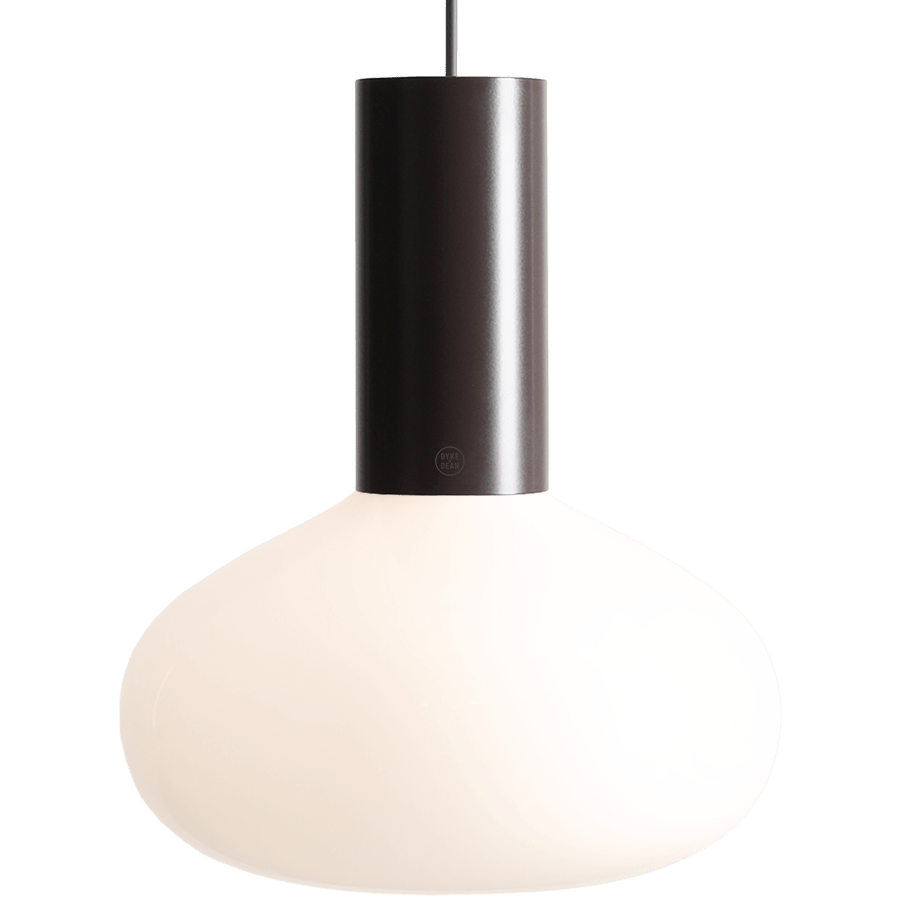 FLO OPAL GLASS ORB LARGE PENDANT LIGHT MOKKA - DYKE & DEAN