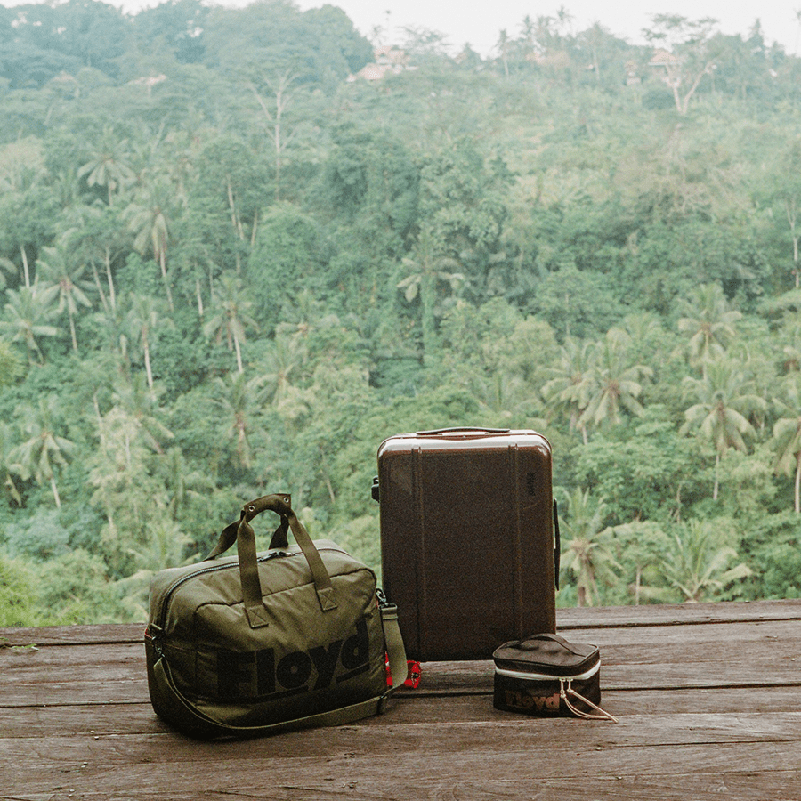 FLOYD WEEKENDER BAG GATOR GREEN - DYKE & DEAN