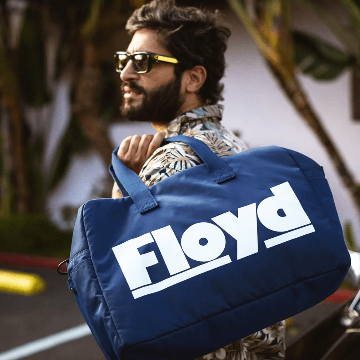 FLOYD WEEKENDER BAG SHARK BLUE - DYKE & DEAN