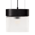 FLUMINA PENDANT LIGHT BLACK WOOD - DYKE & DEAN
