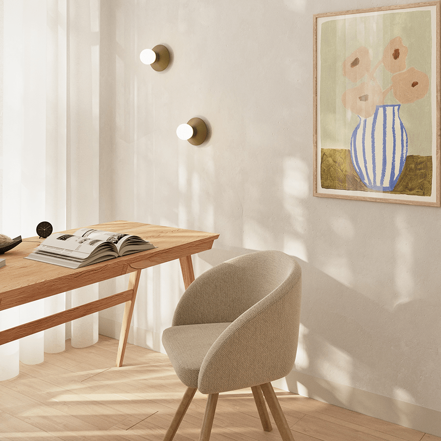 FOGGY CERAMIC WALL LIGHT SALMON PINK OUTLET - DYKE & DEAN