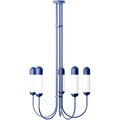 FUNSUI CHANDELIER FIXED LIGHT LONG NAVY BLUE - DYKE & DEAN