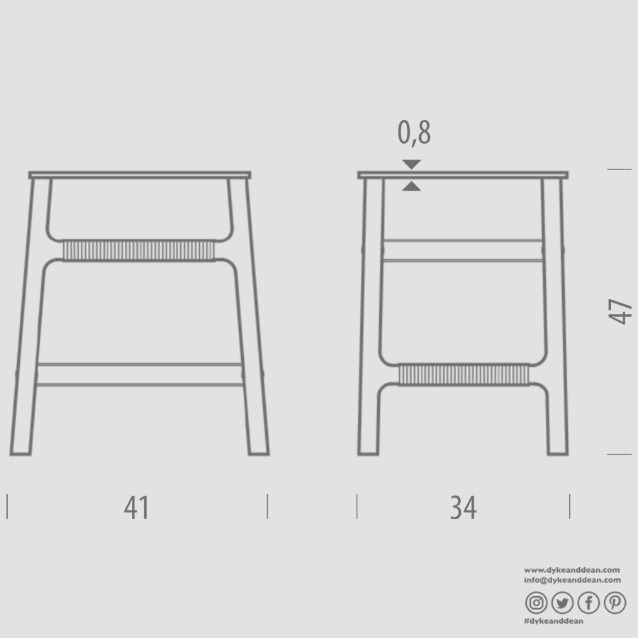 GAZZDA FAWN SIDE TABLE - DYKE & DEAN