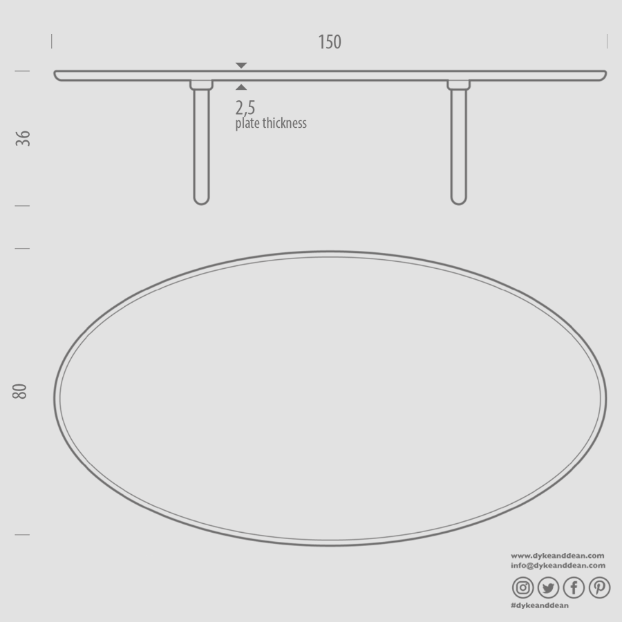 GAZZDA MU COFFEE TABLE 150CM - DYKE & DEAN