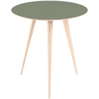 GAZZDA ROUND ARP TABLE WHITE OAK 45CM - DYKE & DEAN