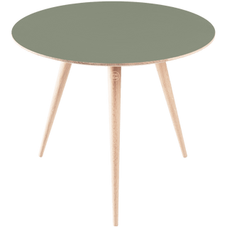 GAZZDA ROUND ARP TABLE WHITE OAK 55CM - DYKE & DEAN