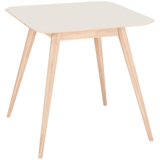 GAZZDA SQUARE STAFA TABLE WHITE OAK 80CM - DYKE & DEAN