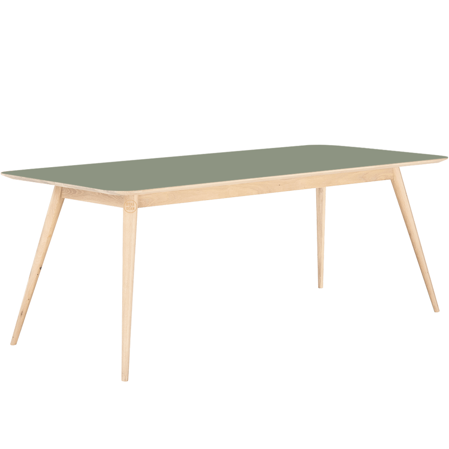 GAZZDA STAFA TABLE WHITE OAK 200 x 90 - DYKE & DEAN