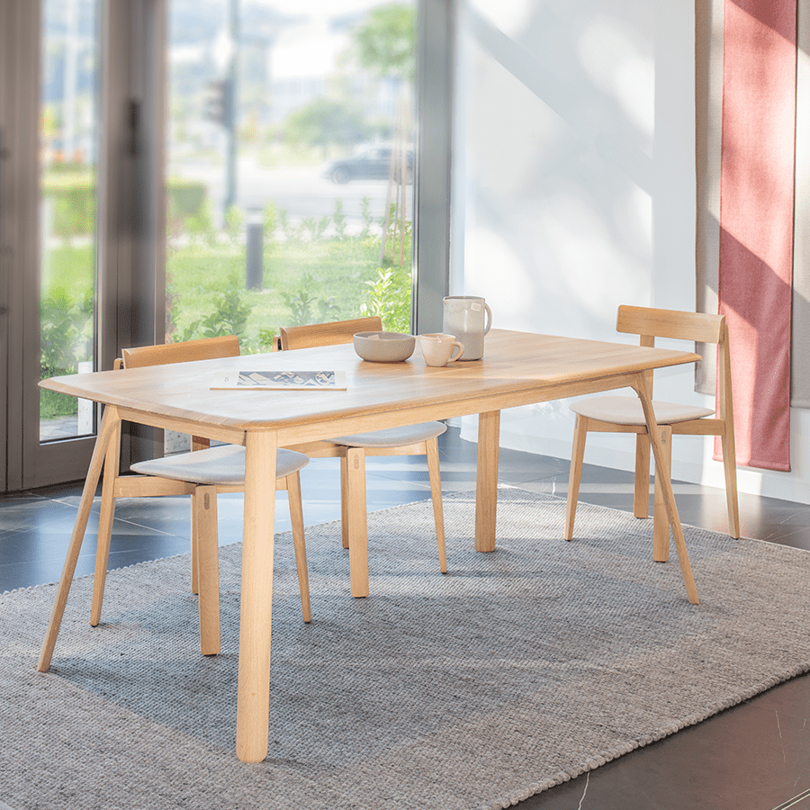 GAZZDA TESKA OAK DINING TABLE 160 X 90 - DYKE & DEAN