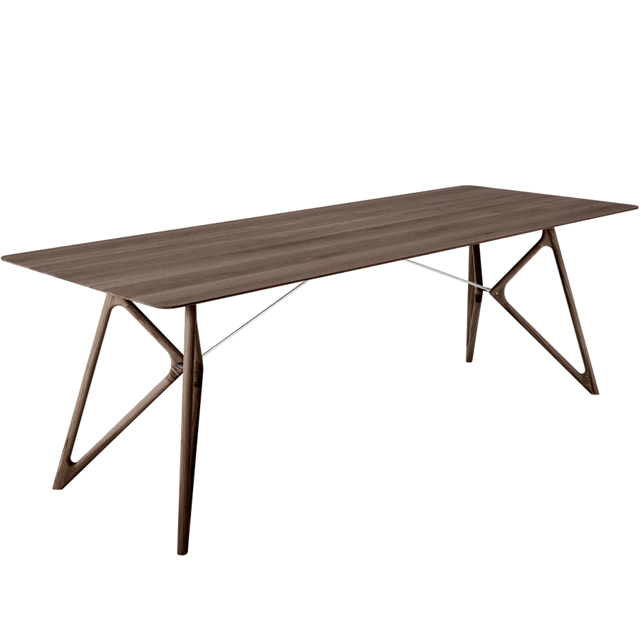 GAZZDA TINK DINING TABLE SMOKED OAK 240 x 90 - DYKE & DEAN