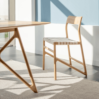 GAZZDA TINK DINING TABLE WHITE OAK 160 x 90 - DYKE & DEAN