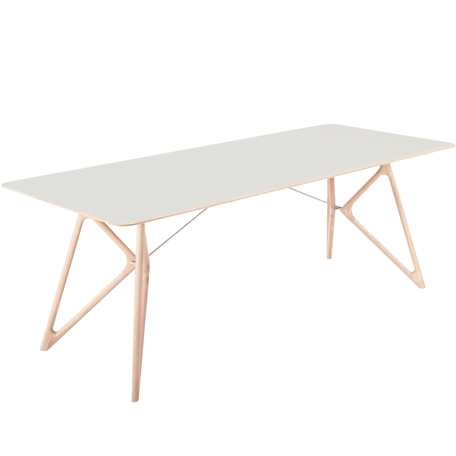 GAZZDA TINK DINING TABLE WHITE OAK 220 x 90 - DYKE & DEAN