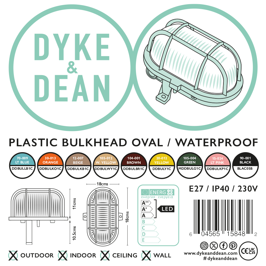 GREEN OVAL BULKHEAD - DYKE & DEAN
