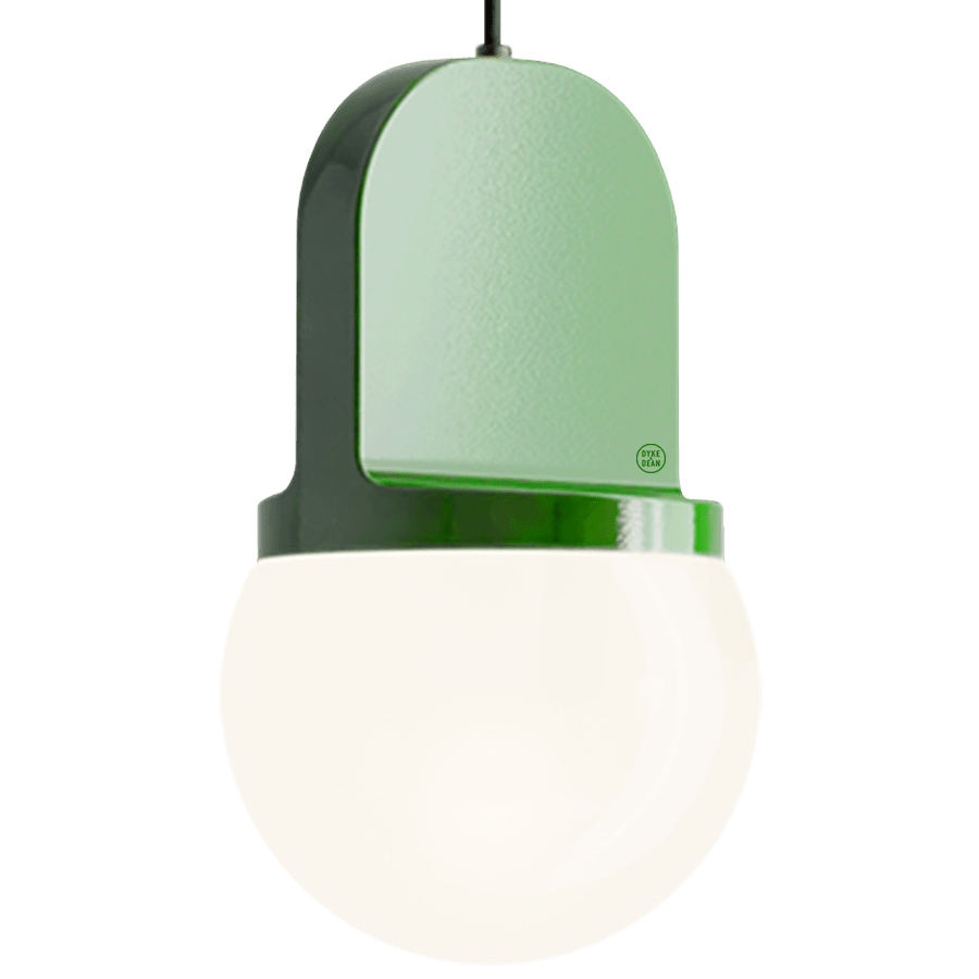 HABEA CERAMIC PENDANT LIGHT OPAL GLASS - DYKE & DEAN