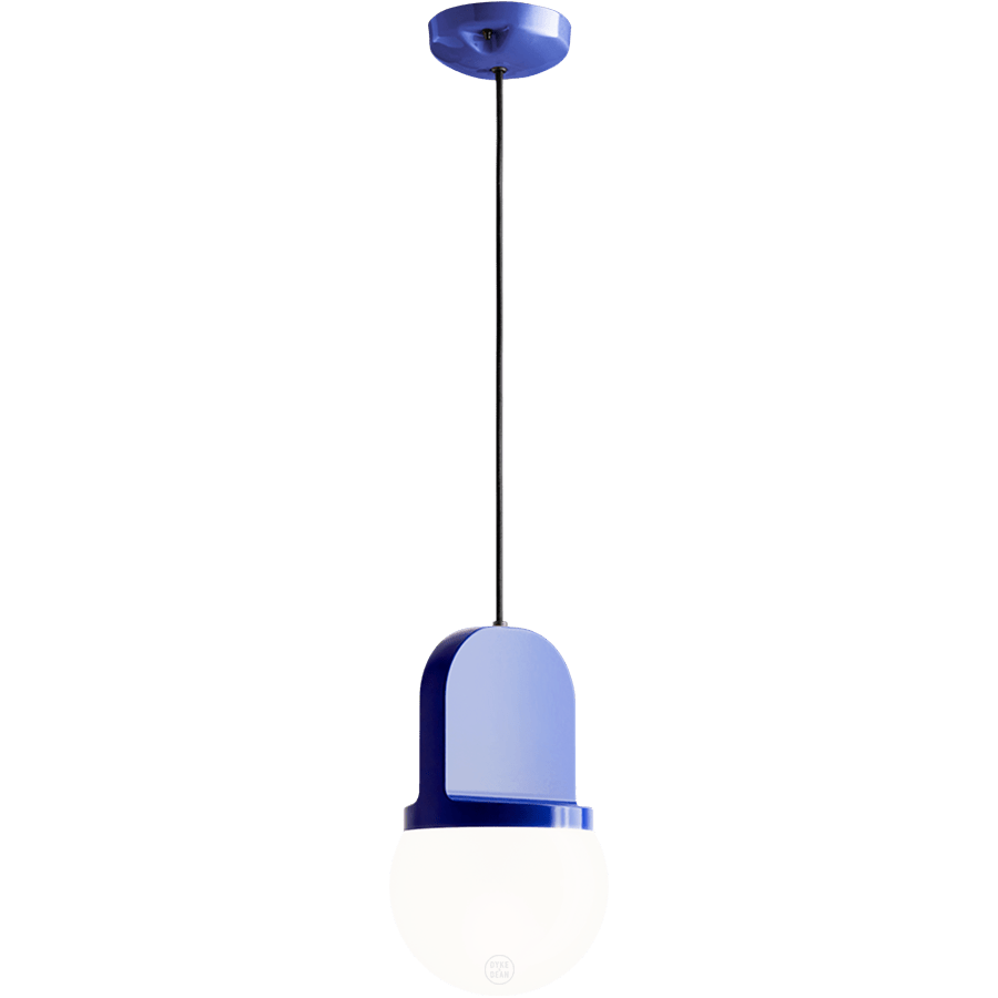 HABEA CERAMIC PENDANT LIGHT OPAL GLASS - DYKE & DEAN