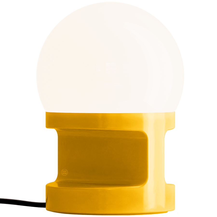 HABEA SMALL CERAMIC TABLE LIGHT OPAL GLASS - DYKE & DEAN