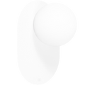 HANEA WHITE WATERPROOF GLOBE WALL LIGHT - DYKE & DEAN