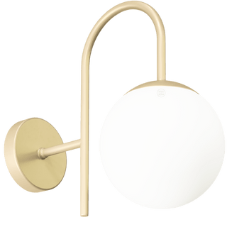 IP40 WATERPROOF OUTDOOR ARC WALL LIGHT SMALL GLOBE - DYKE & DEAN