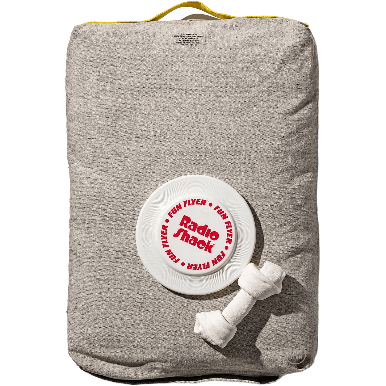 IVORY COTTON CARRY CUSHION PET BED - DYKE & DEAN