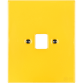 KATY PATY PORCELAIN PLATE PC/ USB WALL SOCKET YELLOW - DYKE & DEAN