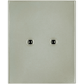 KATY PATY PORCELAIN PLATE WALL END SOCKET GREY GREEN - DYKE & DEAN