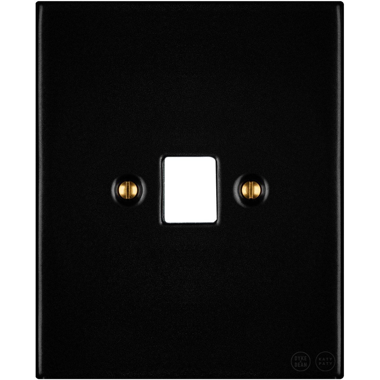 KATY PATY PORCELAIN PLATE WALL SOCKET MATTE BLACK PC/USB - DYKE & DEAN
