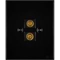 KATY PATY PORCELAIN PLATE WALL SPEAKER SOCKET MATTE BLACK - DYKE & DEAN