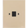 KATY PATY PORCELAIN PLATE WALL USB-C CHARGER SAND - DYKE & DEAN