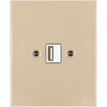 KATY PATY PORCELAIN PLATE WALL USB CHARGER SAND - DYKE & DEAN