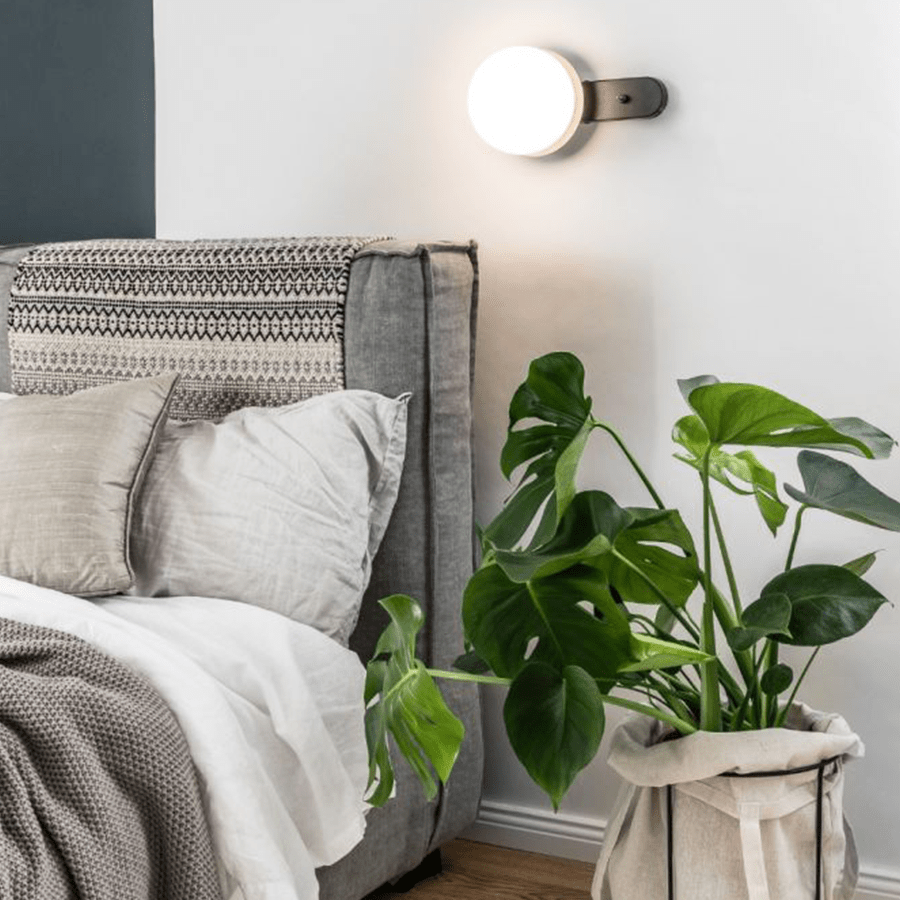 KUUL D WATERPROOF WALL LIGHT BEDSIDE BLACK - DYKE & DEAN