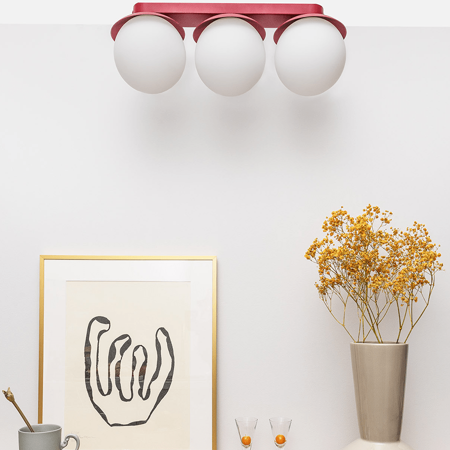 KUUL WATERPROOF CEILING 3 GLOBE LIGHT WHITE - DYKE & DEAN