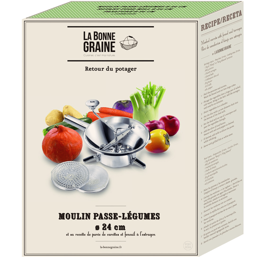 LA BONNE GRAINE VEGETABLE CUTTER AND ROTARY SIEVE - DYKE & DEAN