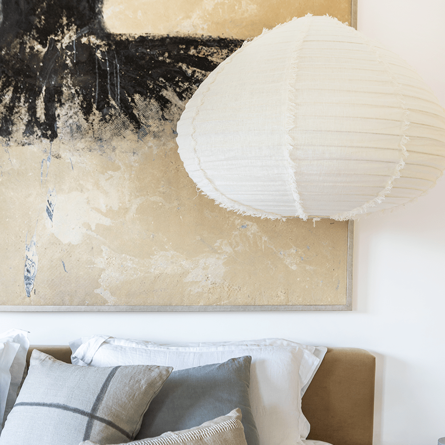 LONG BAO LINEN LIGHT SHADE SMALL - DYKE & DEAN