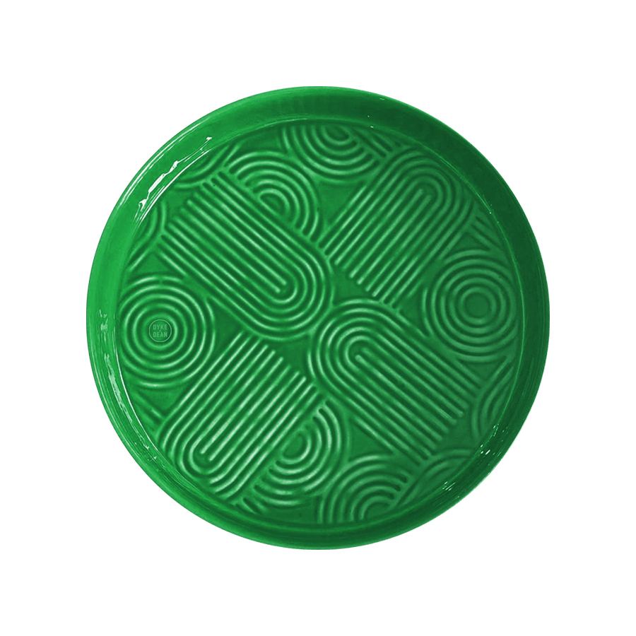 LUX PLATEAU TRAY GREEN 350mm - DYKE & DEAN