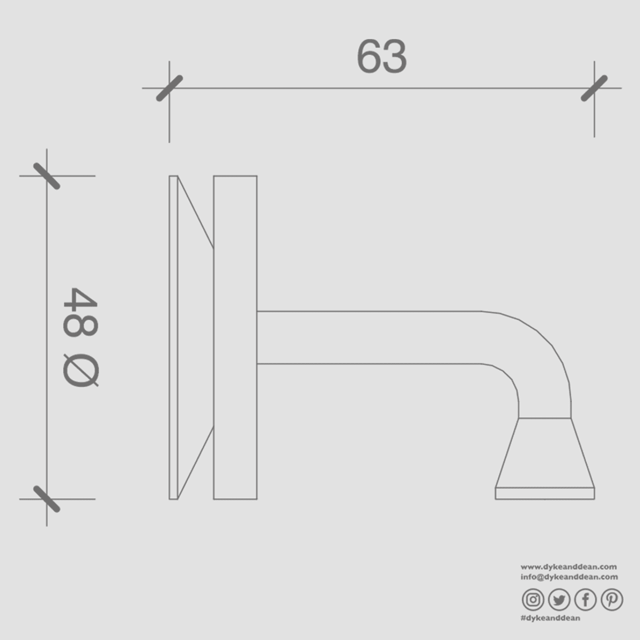 MAGNETIC SOAP HOLDER WHITE - DYKE & DEAN
