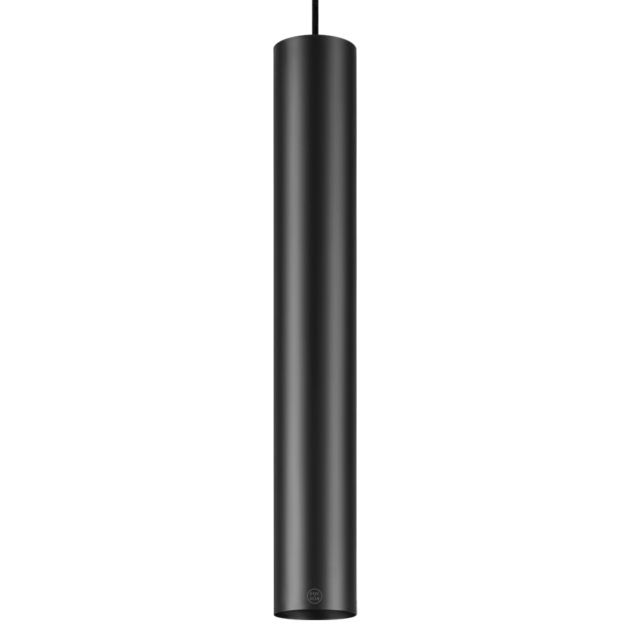 METAL TUBE BATON PENDANT LIGHT LONG BLACK TUBE PENDANT - DYKE & DEAN