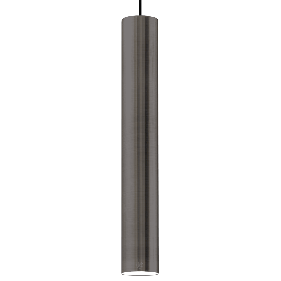 METAL TUBE BATON PENDANT LIGHT LONG GUN METAL TUBE PENDANT - DYKE & DEAN