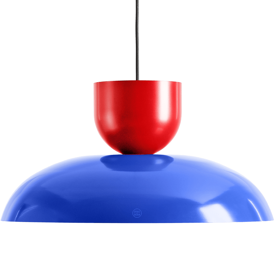 MODULAR PENDANT LIGHT COBALT & RED - DYKE & DEAN